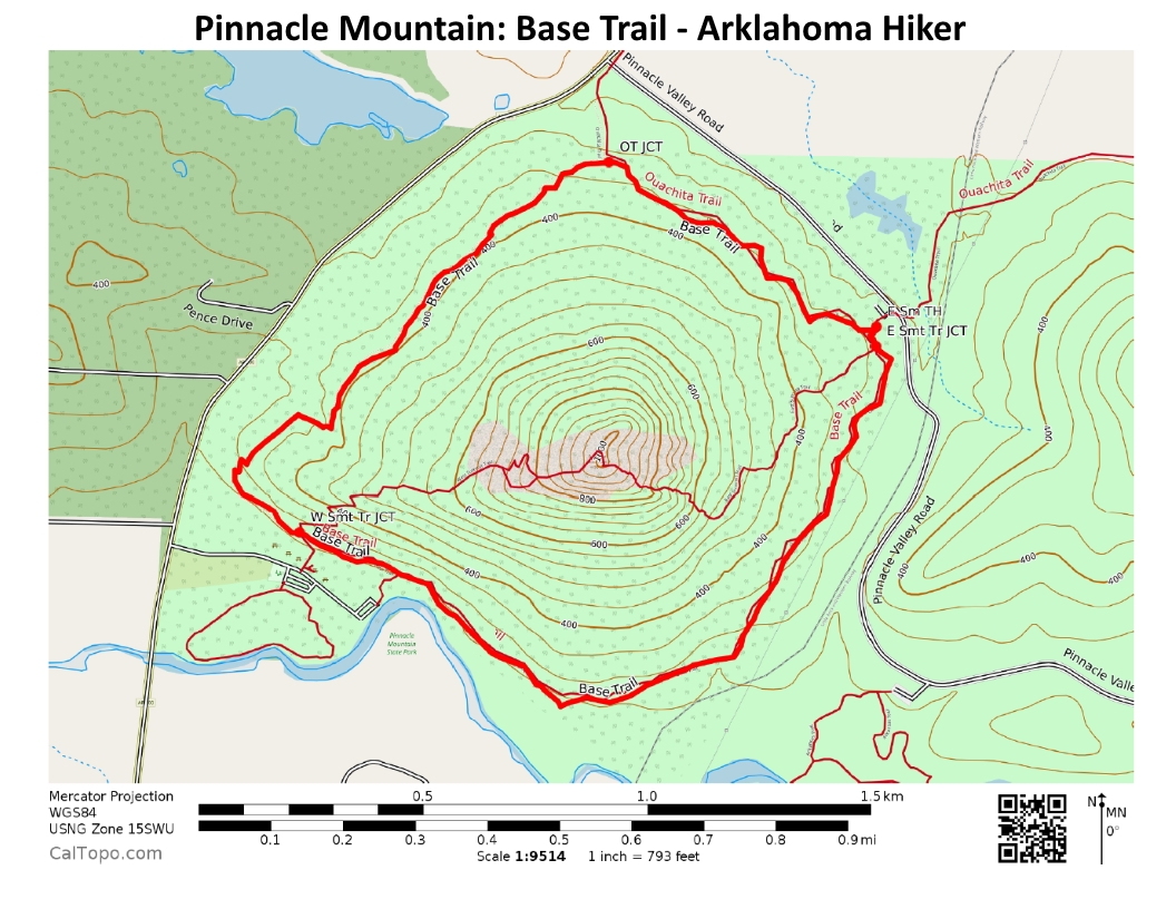Pinnacle Mountain Base Trail 3 Mi Arklahoma Hiker
