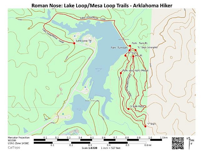 Roman Nose: Lake Loop/Mesa Loop Trails (3 mi) photo