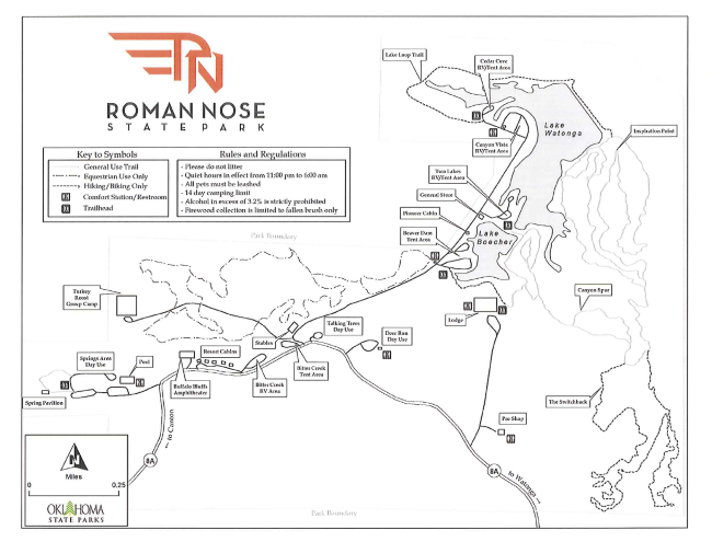 Roman Nose Lake Loopmesa Loop Trails 3 Mi Arklahoma Hiker 