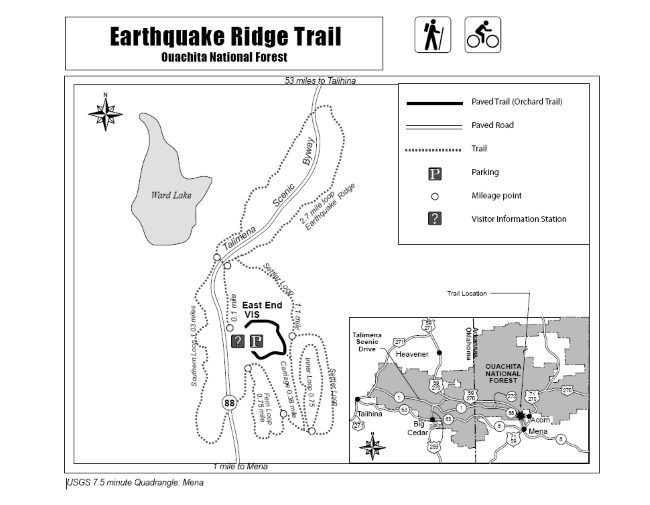 Earthquake Ridge Trail + Southern Loop (Ouachita Forest) – 3 mi ...