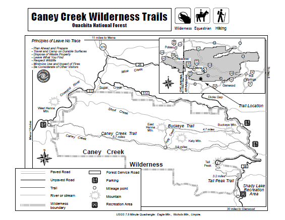 Buckeye Trail - Caney Creek Trail Loop (Ouachita Forest) - 9 mi photo