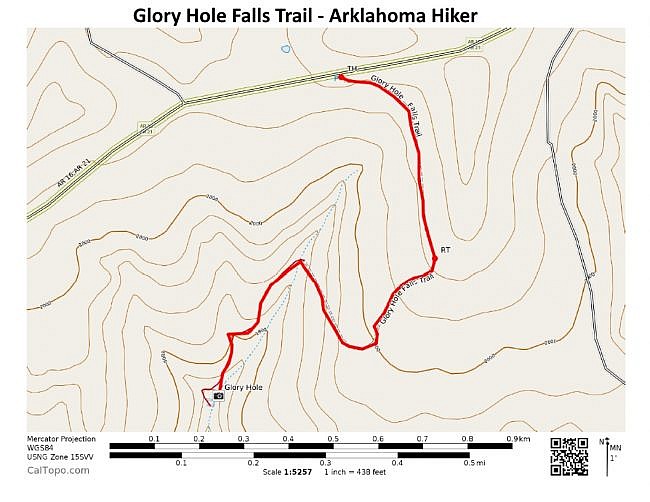 Glory Hole Falls Trail (Ozark Forest) - 2 mi (o&b) photo
