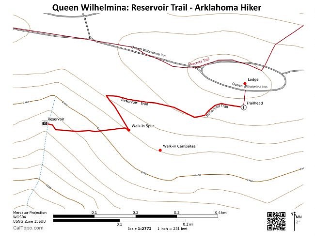Queen Wilhelmina: Reservoir Trail - 1 mi (o&b) photo
