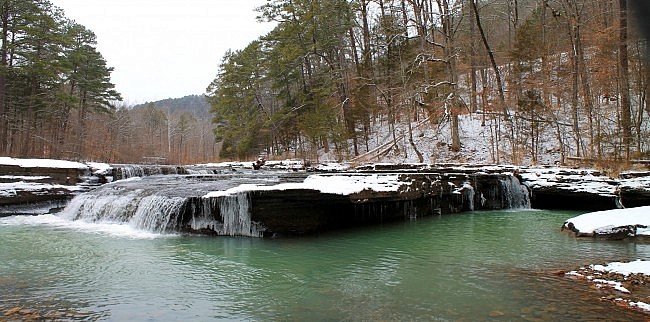 Haw Creek Falls Winter Pics (Ozark Forest) photo