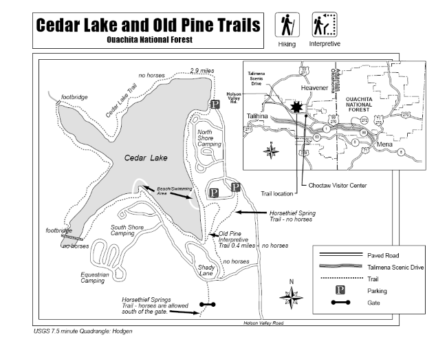 Cedar Lake Trail (Ouachita Forest) – 3 mi photo