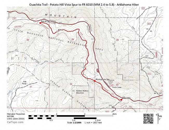 Ouachita Trail: 02.4-05.8 - Potato Hill Vista Spur to FR 6010 (Section 1) photo