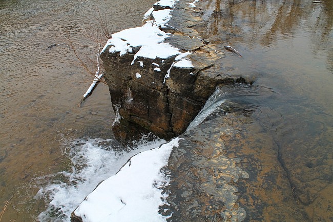 Natural Dam Falls Winter Pics (Ozark Forest) photo