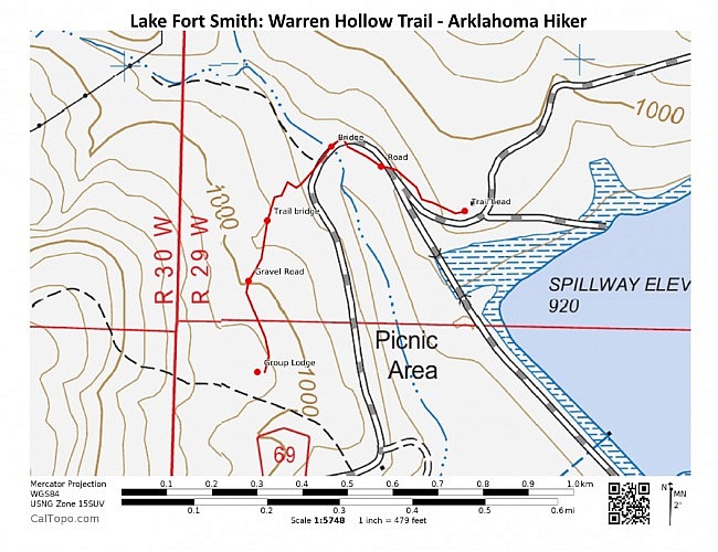 Lake Fort Smith: Warren Hollow Trail – 1 mi (o&b) photo