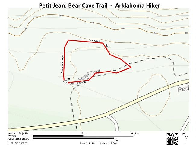 Petit Jean: Bear Cave Trail - .5 mi photo