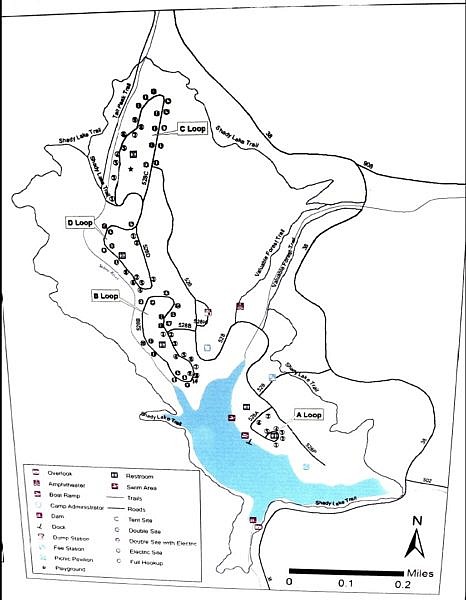 Shady Lake Trail Map (Ouachita Forest) photo
