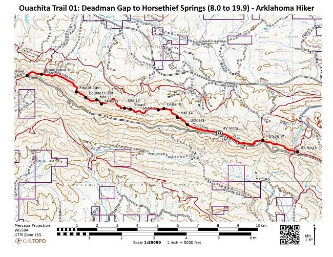 Ouachita Trail: 13.4-19.9 Wildhorse Creek to Holson Valley Vista to Horsethief Springs (Section 1) photo