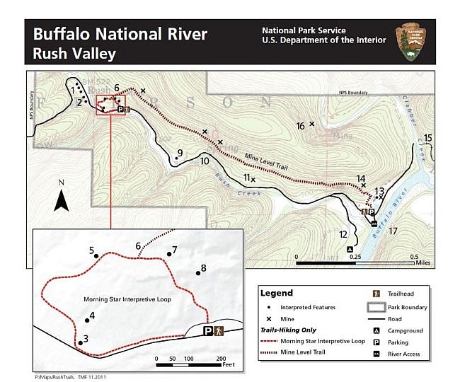 Rush Mine Level Trail (Buffalo River) – 3 mi (o&b) photo